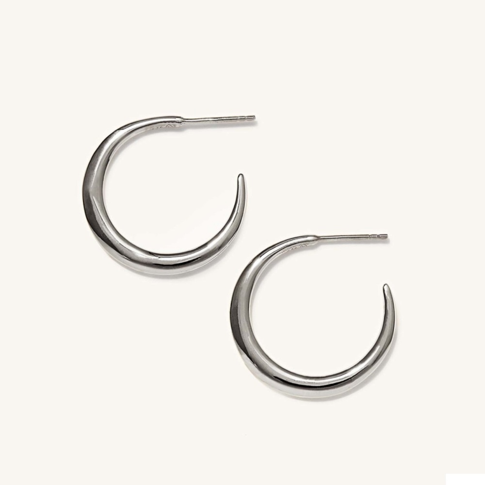 Mejuri Editor Hoops Sterling Silver